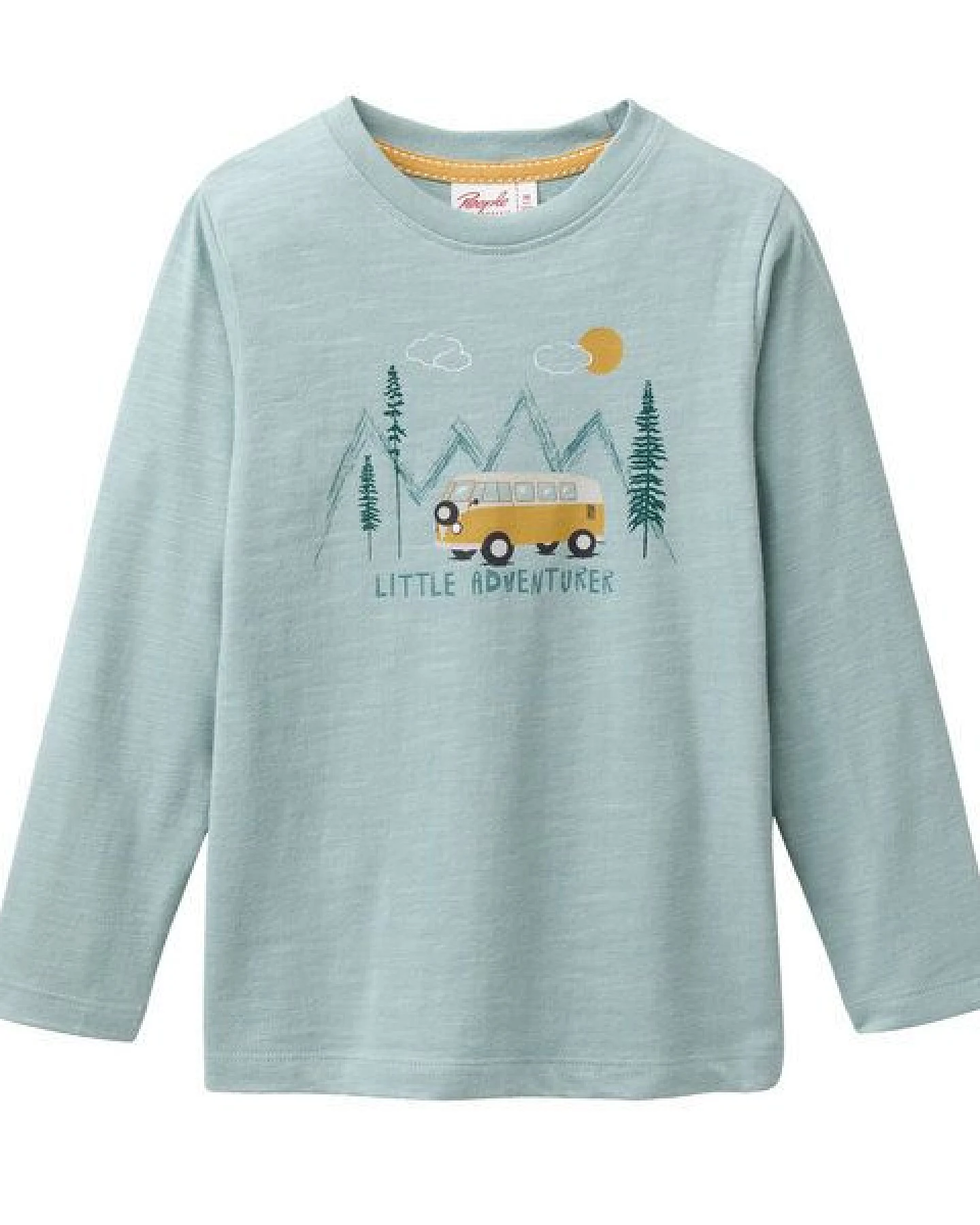People Wear Organic Langarm Shirt, grün, "Camper", Bio-Baumwolle – Ansicht 2