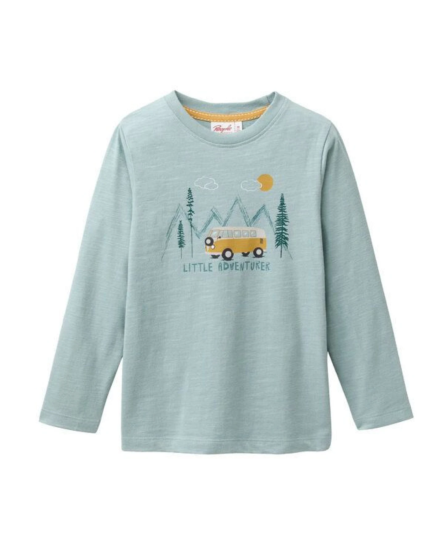 People Wear Organic Langarm Shirt, grün, "Camper", Bio-Baumwolle – Ansicht 2