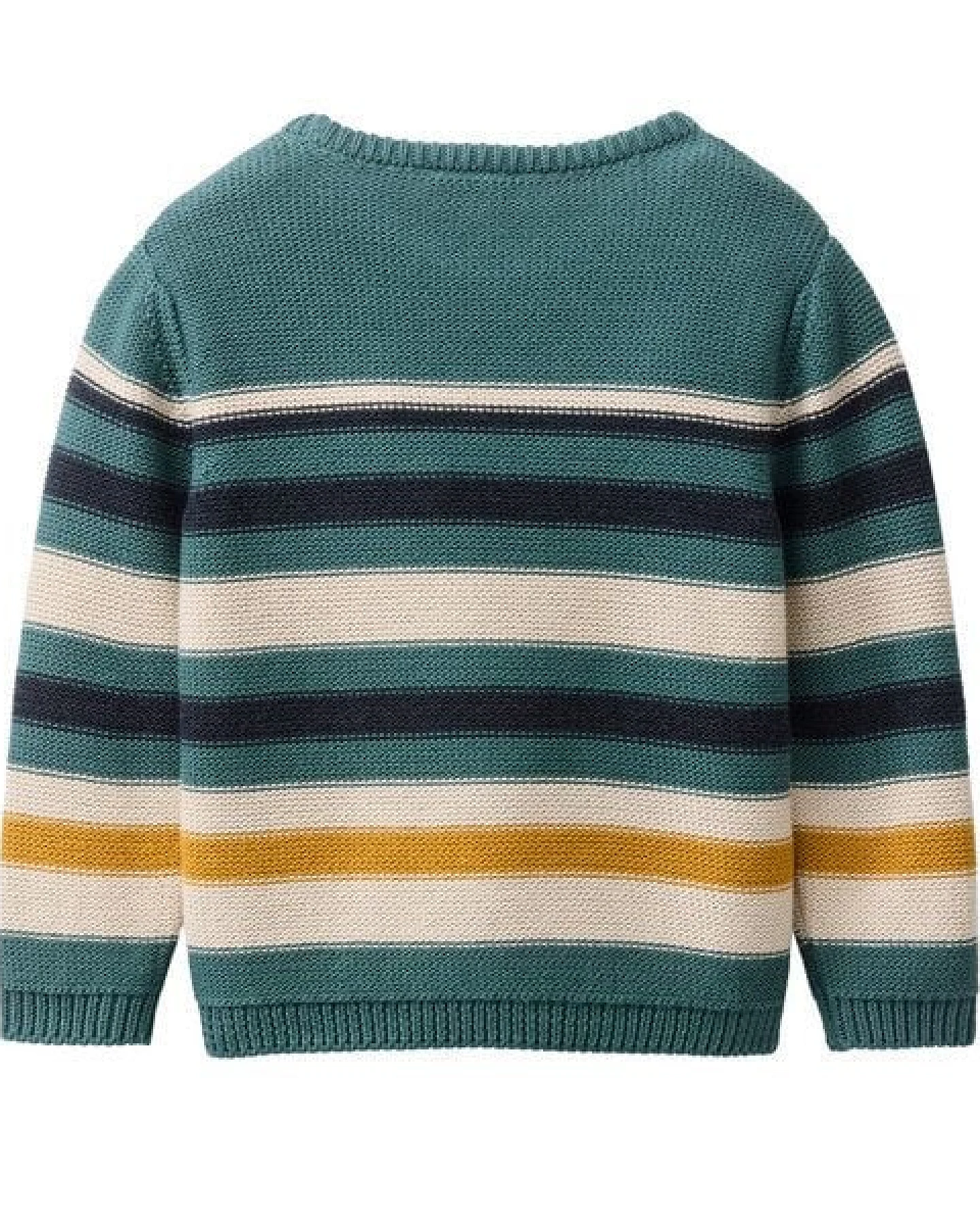 People Wear Organic Strick Pullover, bunt geringelt, Bio-Baumwolle – Ansicht 3