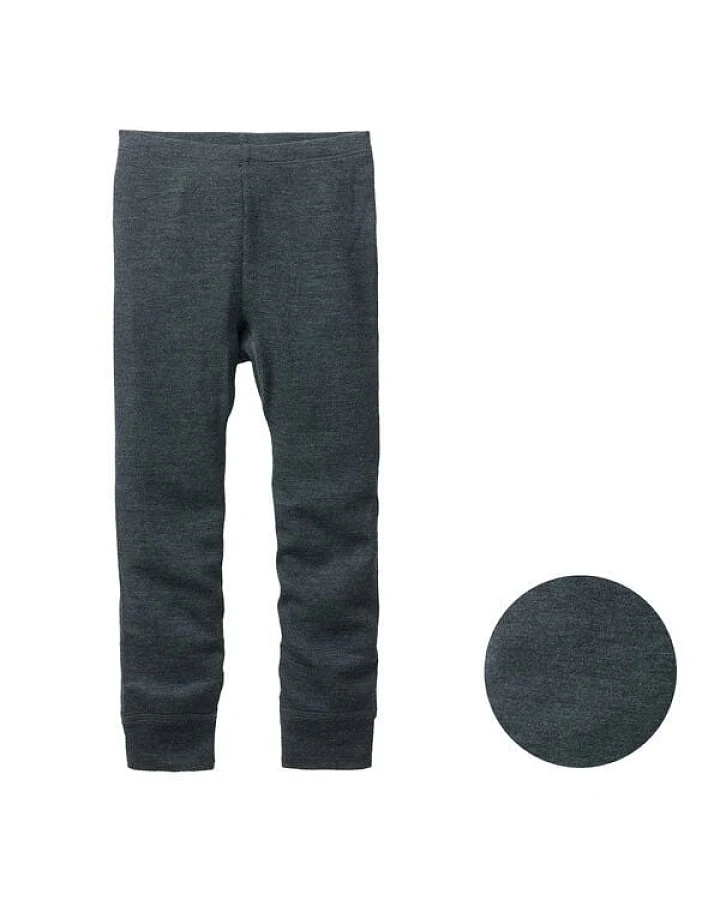People Wear Organic Wolle Seide Leggings, grau mélange