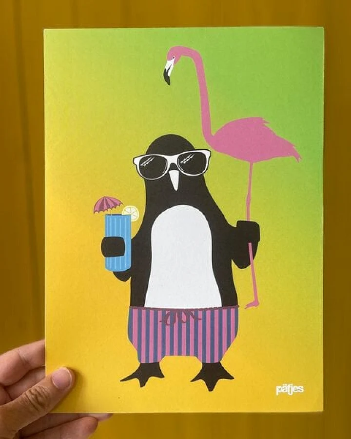 päfjes Der Urlaubs/Party Pinguin Paule - Poster A4