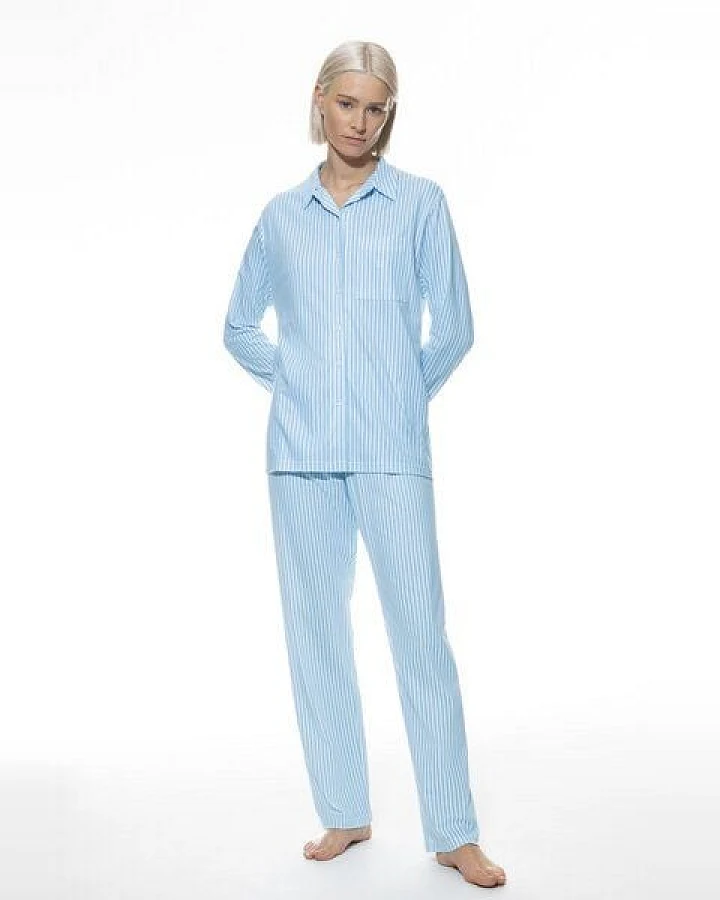Mey Schlafanzug Pyjama lang "Elva" Bio-Baumwolle