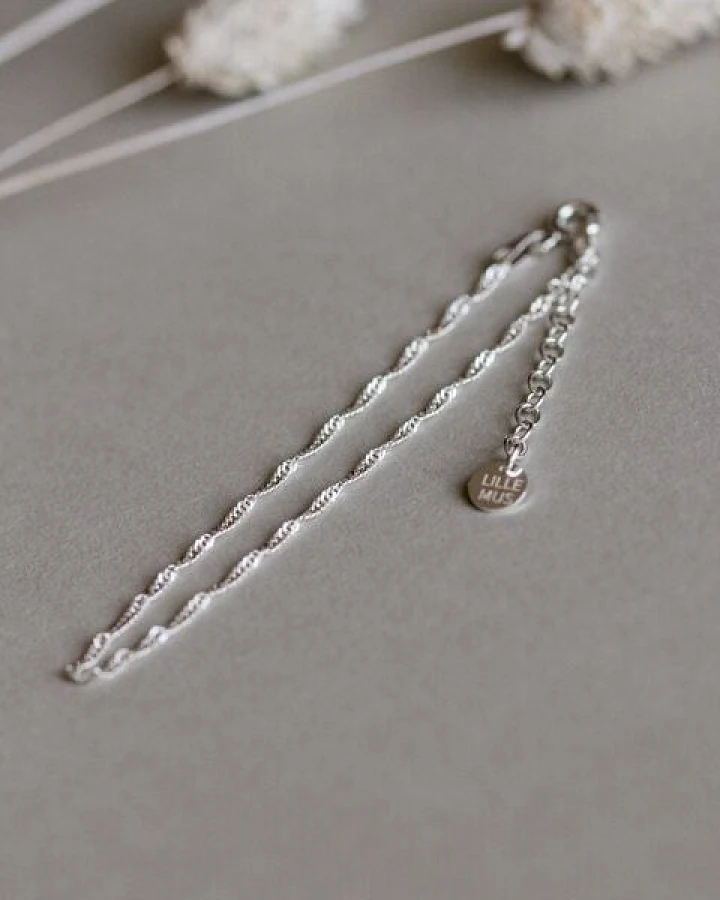 lille mus Armband 'Twist' 925 Silber / vergoldet