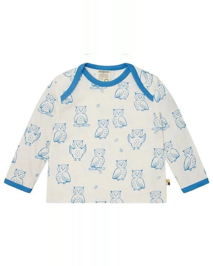 loud + proud Babys & Kinder Shirt langarm mit Druck, GOTS-zertifiziert