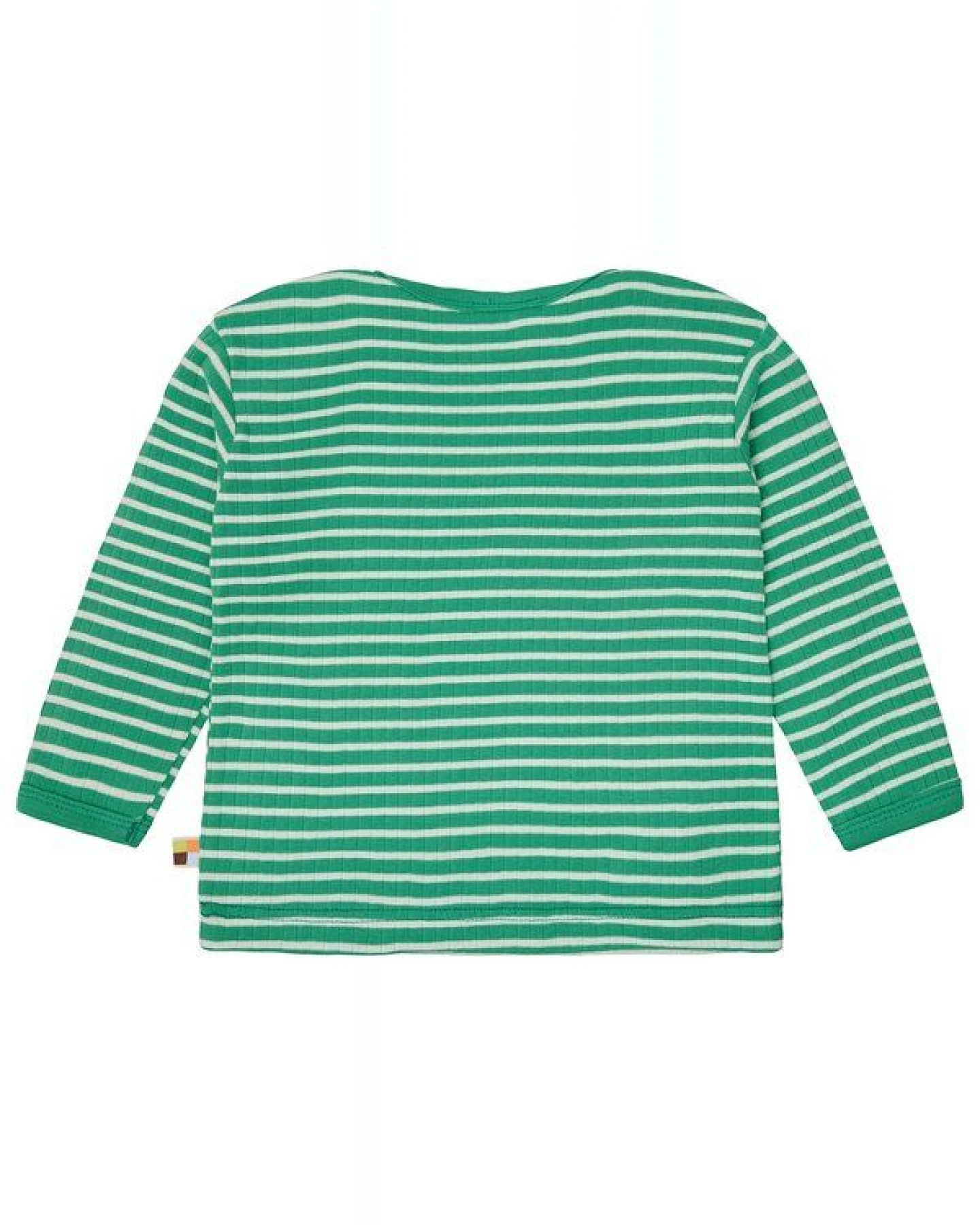 loud + proud Babys & Kinder Shirt langarm gestreift mit Rippe, GOTS-zertifiziert – Ansicht 2