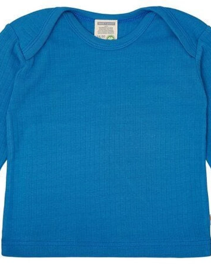 loud + proud Babys & Kinder Shirt langarm Uni mit Rippe, GOTS-zertifiziert