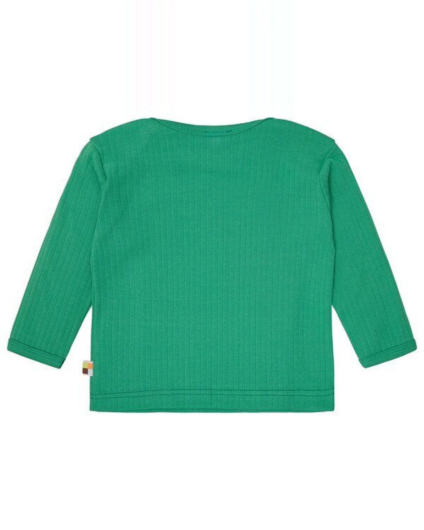 loud + proud Babys & Kinder Shirt langarm Uni mit Rippe, GOTS-zertifiziert – Ansicht 2