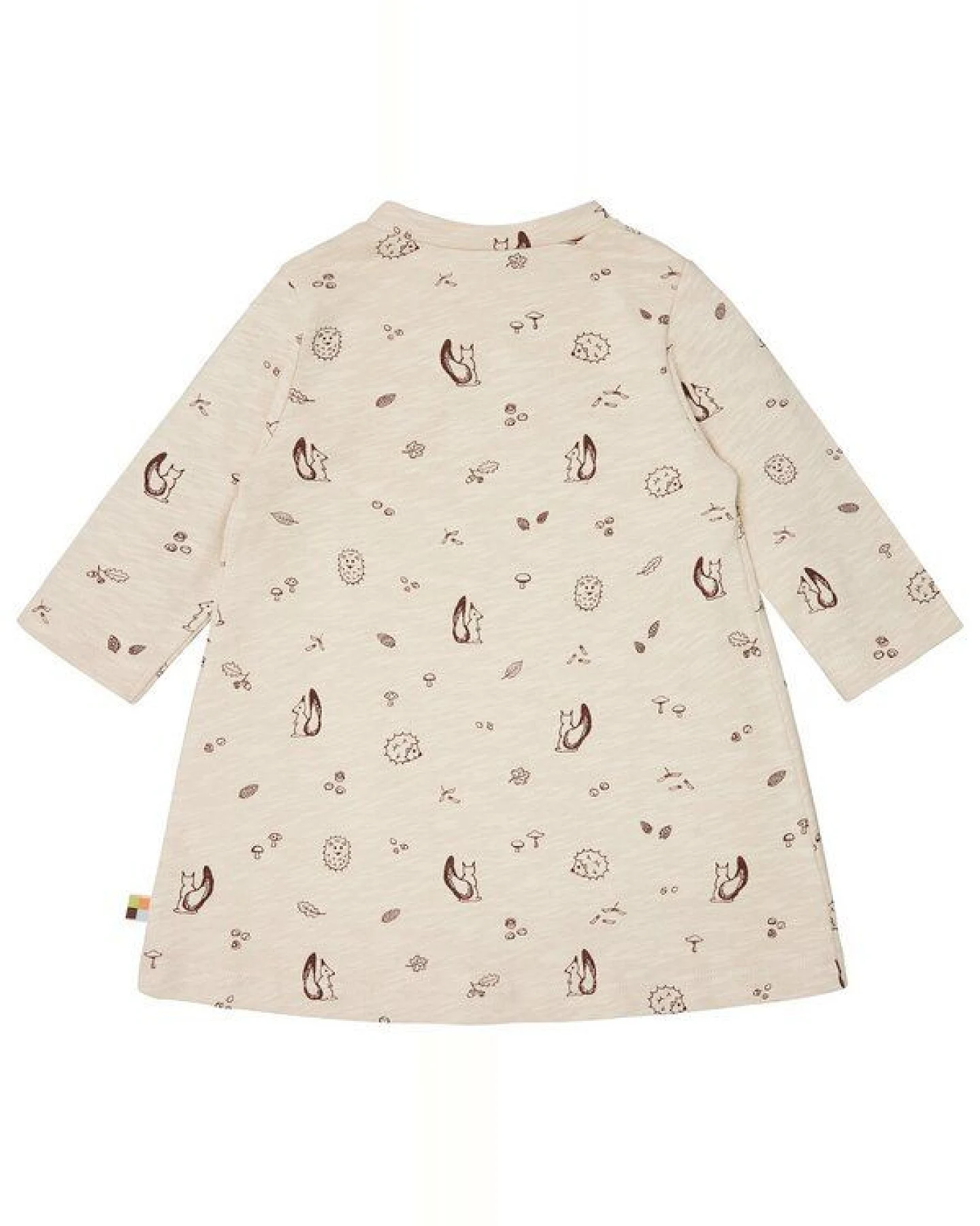loud + proud Babys & Kinder Kleid Slub Jersey mit Druck, GOTS-zertifiziert – Ansicht 2