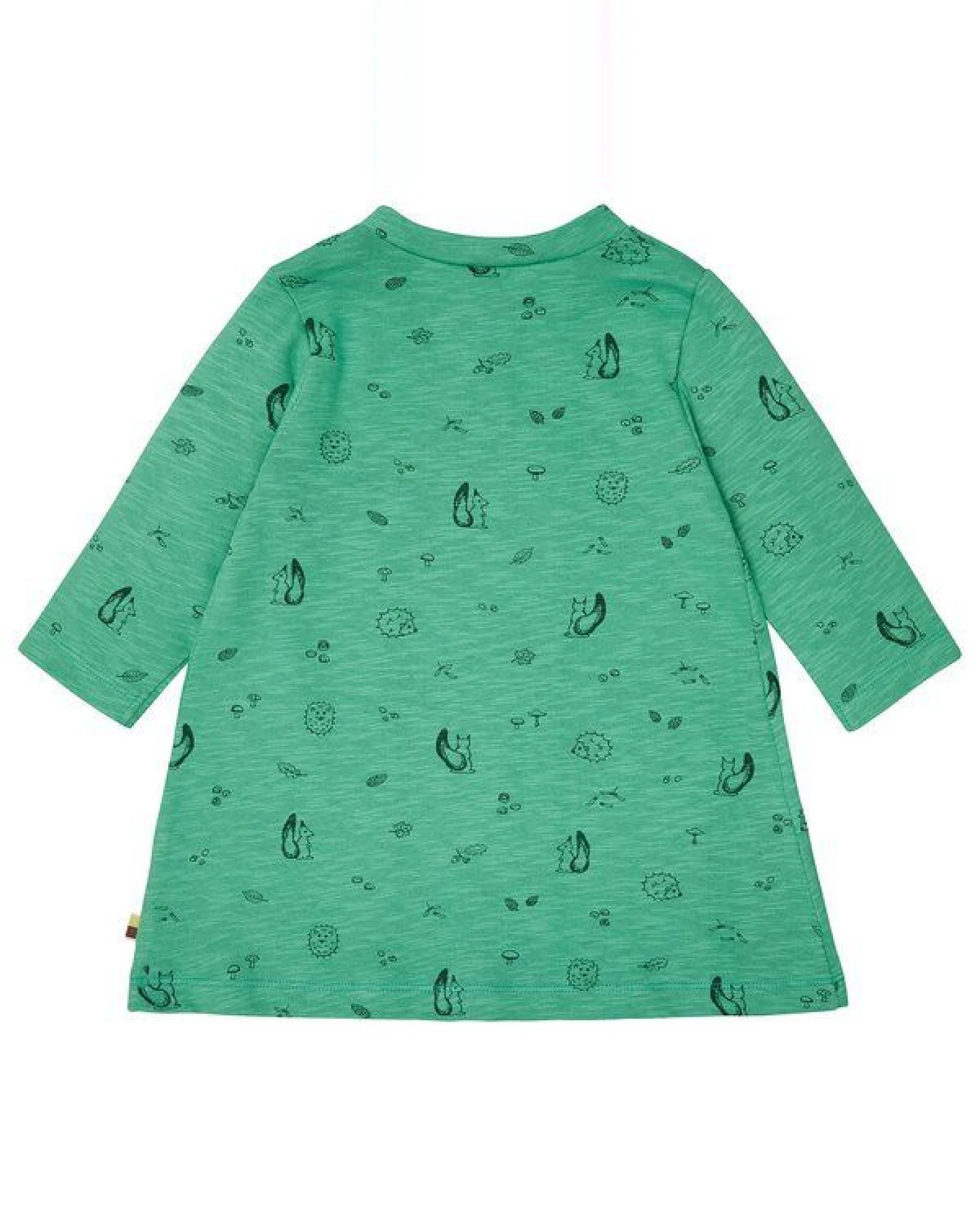 loud + proud Babys & Kinder Kleid Slub Jersey mit Druck, GOTS-zertifiziert – Ansicht 2