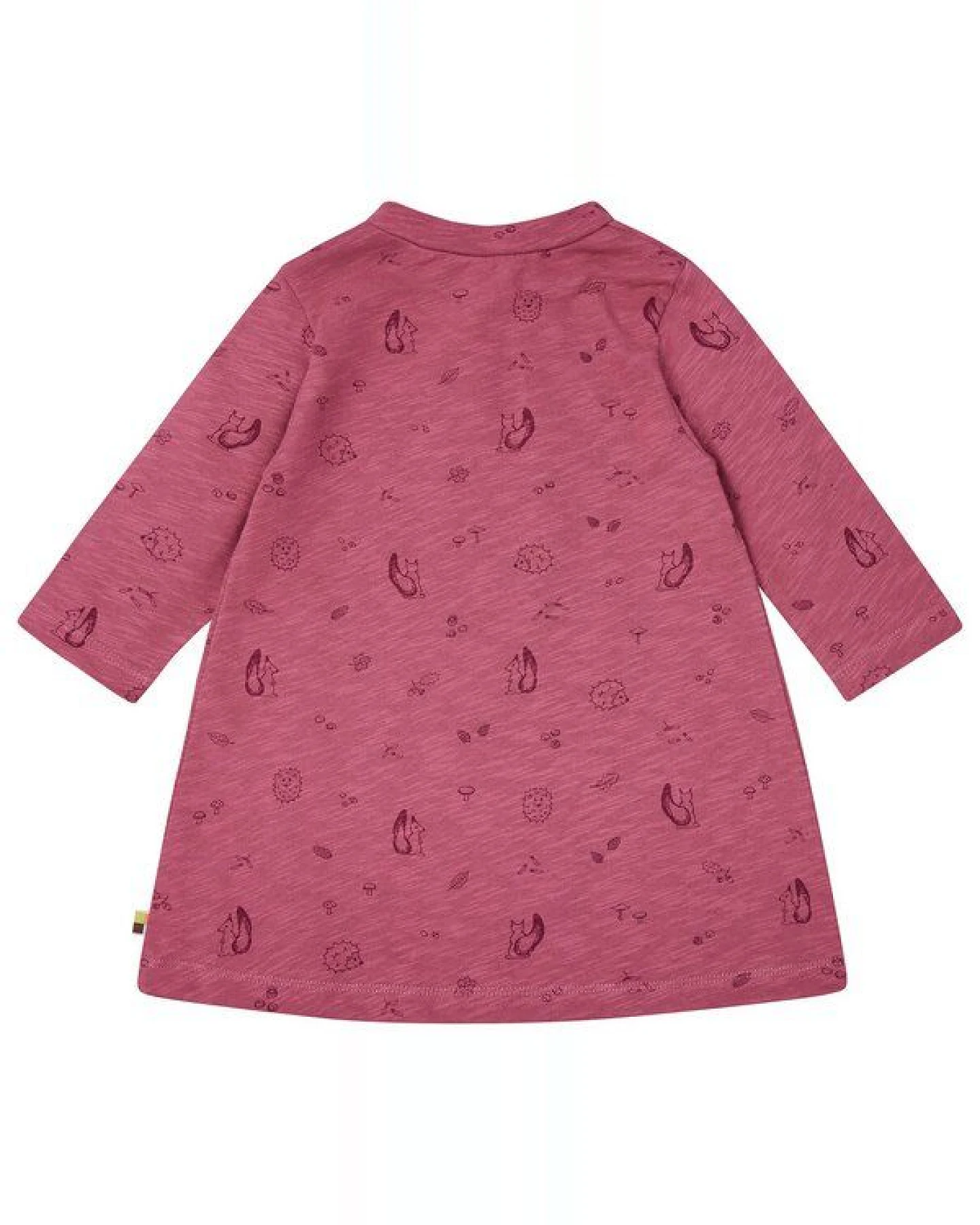 loud + proud Babys & Kinder Kleid Slub Jersey mit Druck, GOTS-zertifiziert – Ansicht 2