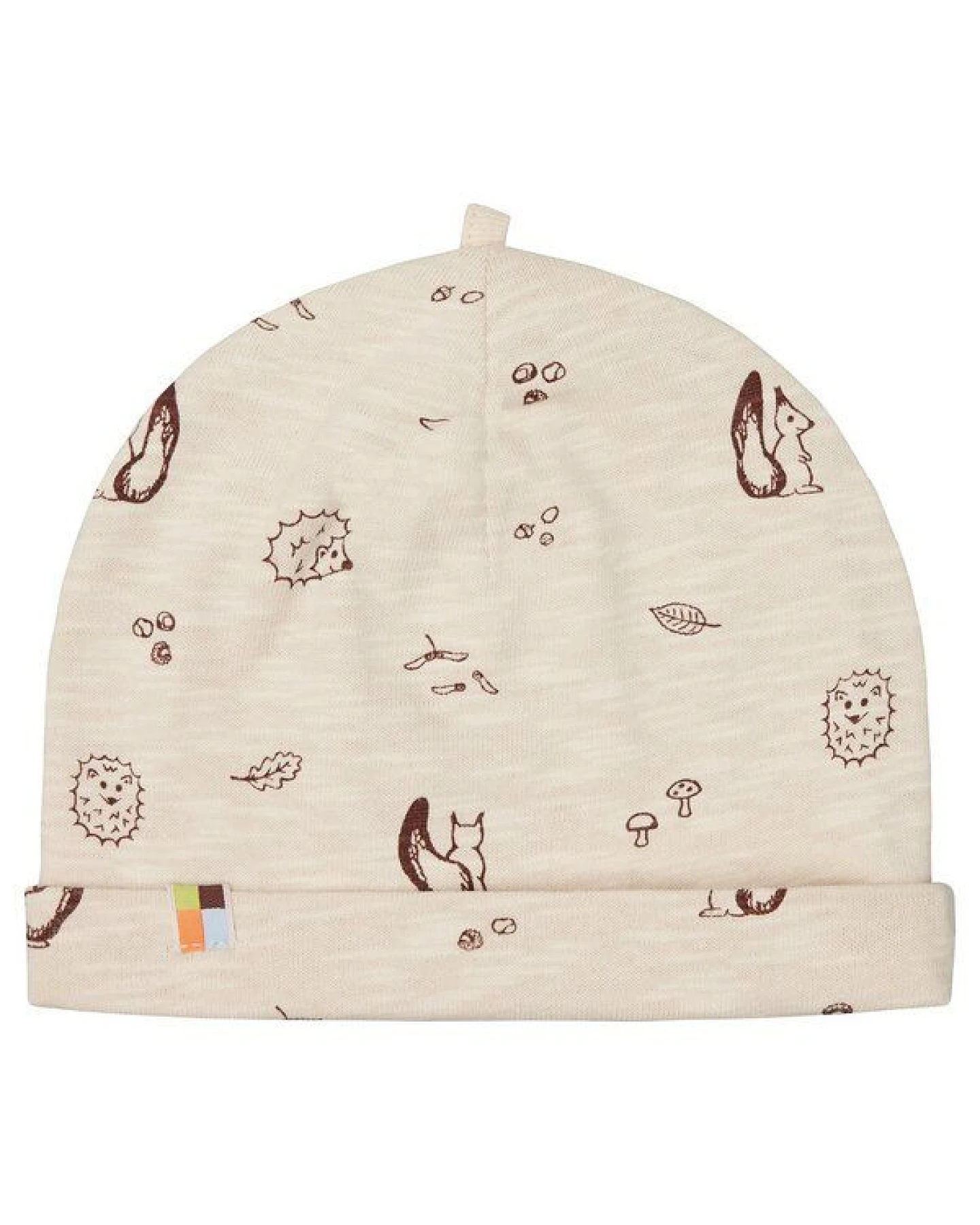 loud + proud Babys & Kinder Beanie aus Slub Jersey mit Druck, GOTS-zertifiziert – Ansicht 2