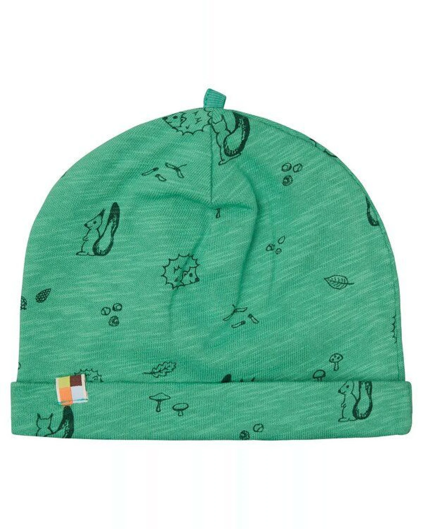loud + proud Babys & Kinder Beanie aus Slub Jersey mit Druck, GOTS-zertifiziert – Ansicht 2