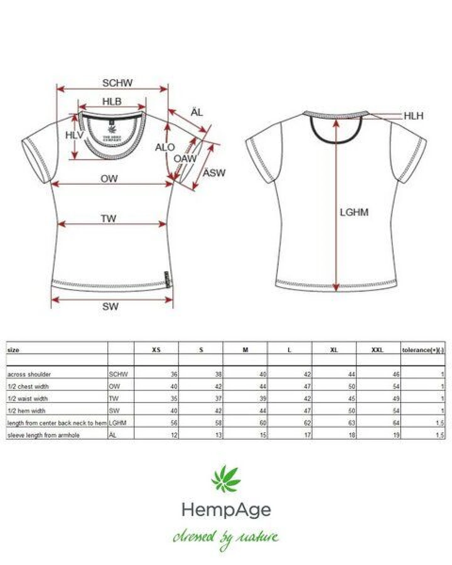 HempAge Damen T-Shirt THC Line Hanf/Biobaumwolle – Ansicht 3