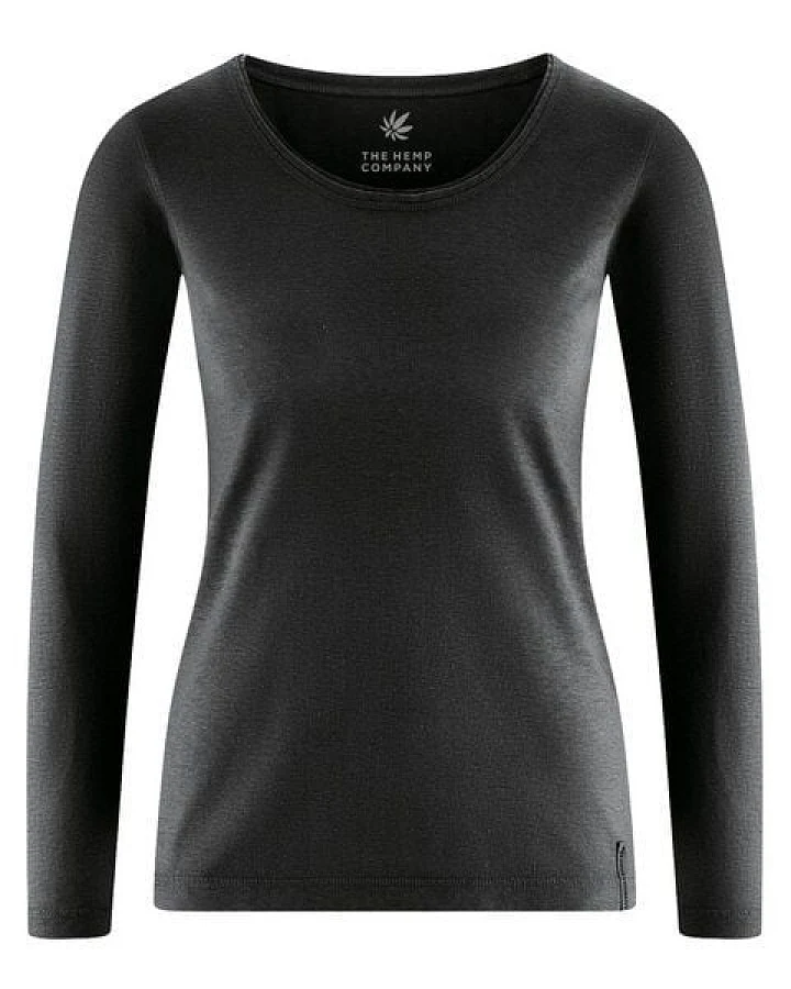 HempAge Damen Langarmshirt THC LINE Hanf/Biobaumwolle