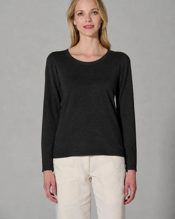 HempAge Damen Langarmshirt THC LINE Hanf/Biobaumwolle