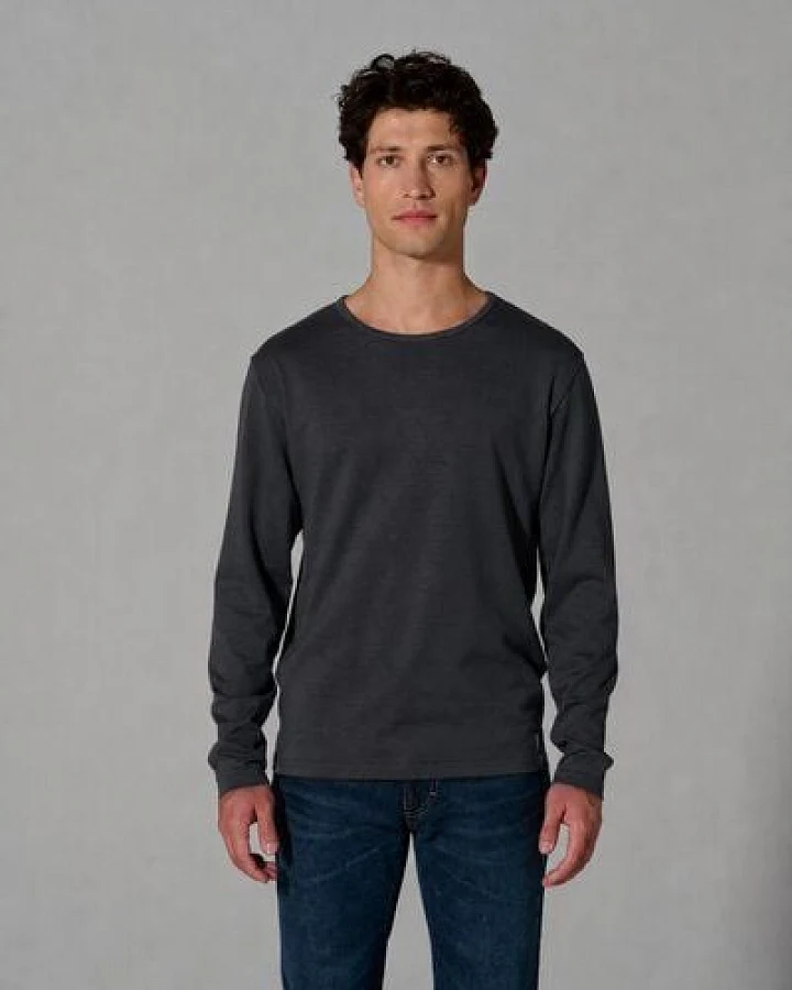 HempAge Herren Langarmshirt THC Line Hanf/Biobaumwolle