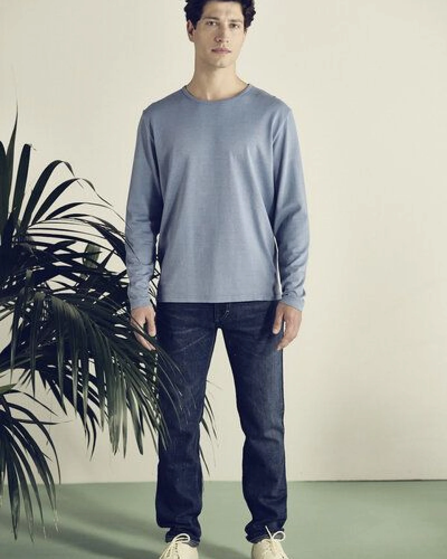HempAge Herren Langarmshirt THC Line Hanf/Biobaumwolle – Ansicht 4