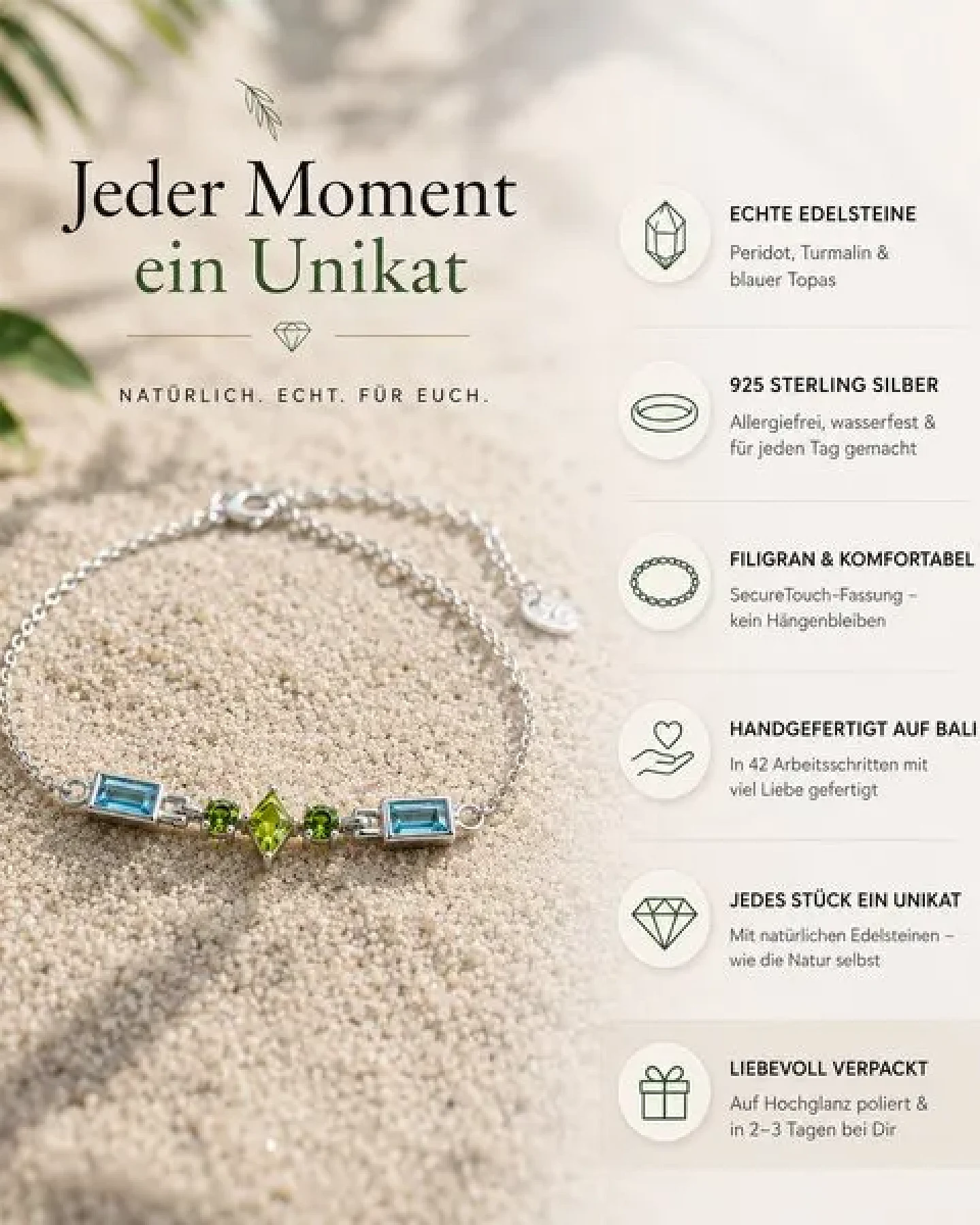 Spirit of Island Silber Armband – Ansicht 2