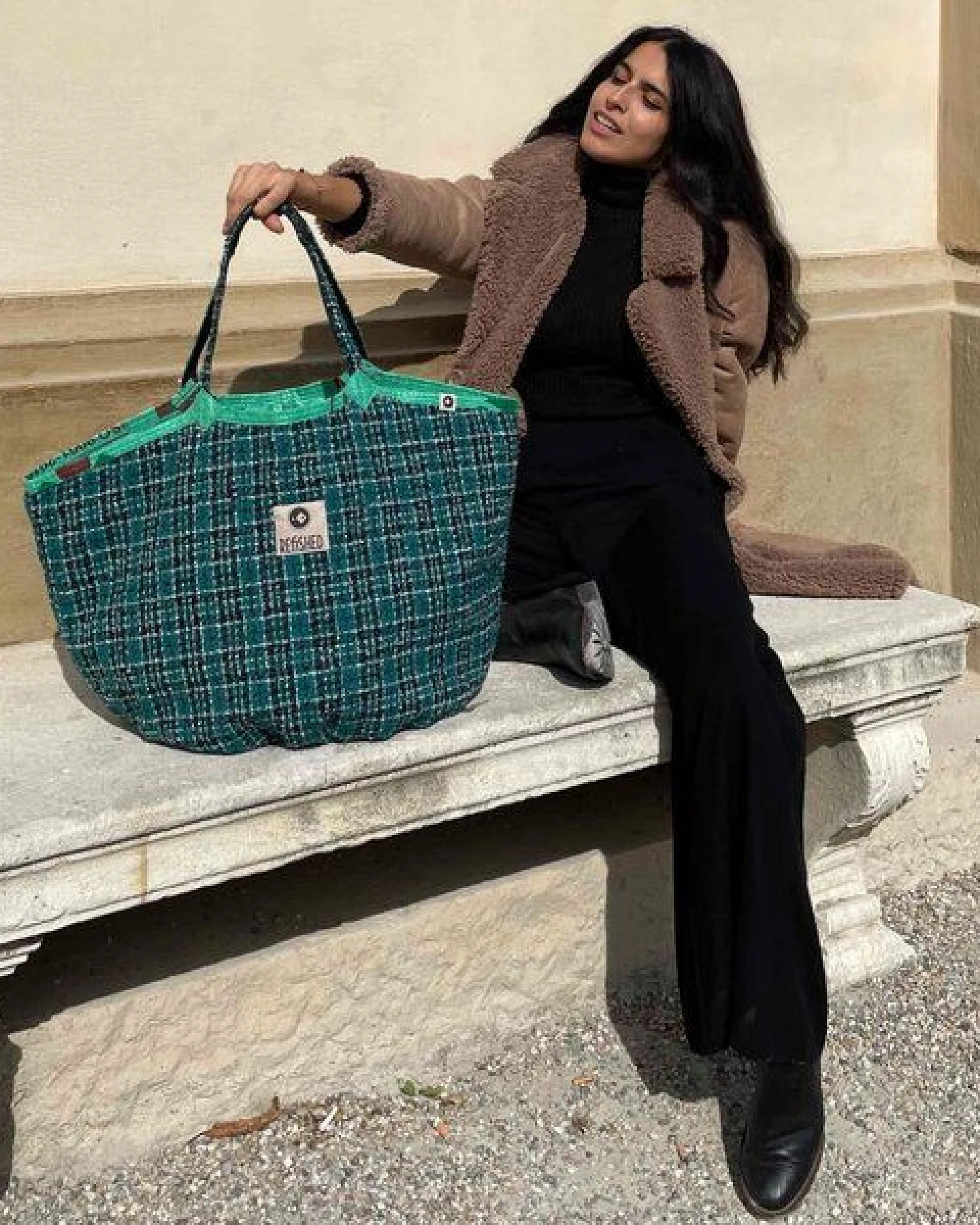 REFISHED fair fashion Tasche 'SOULMATE TWEED' Limitierte Edition! – Ansicht 2