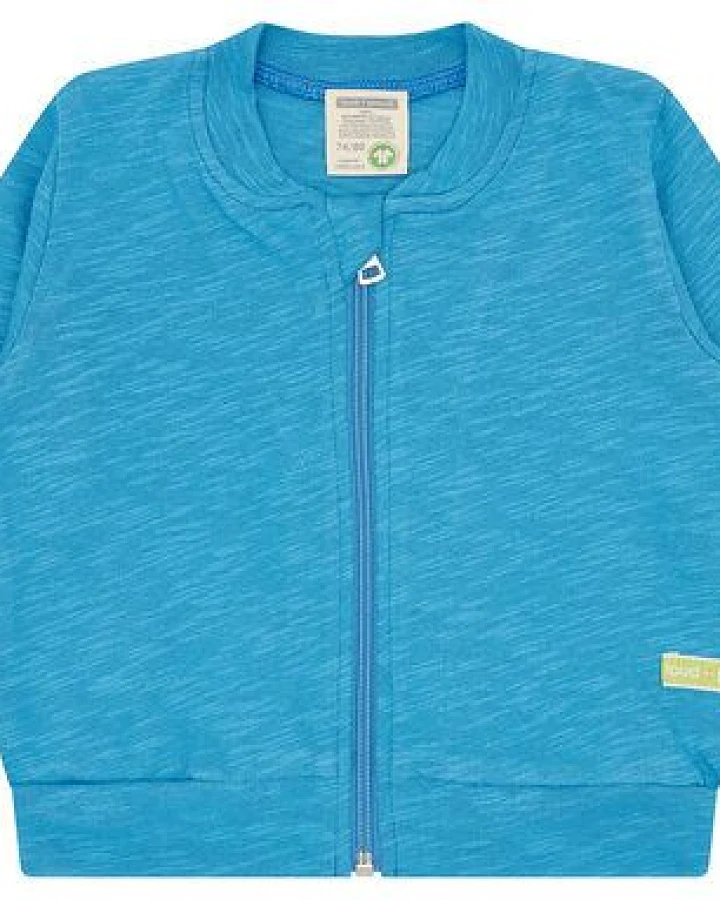 loud + proud Babys & Kinder Collegejacke Slub Jersey, GOTS zertifiziert