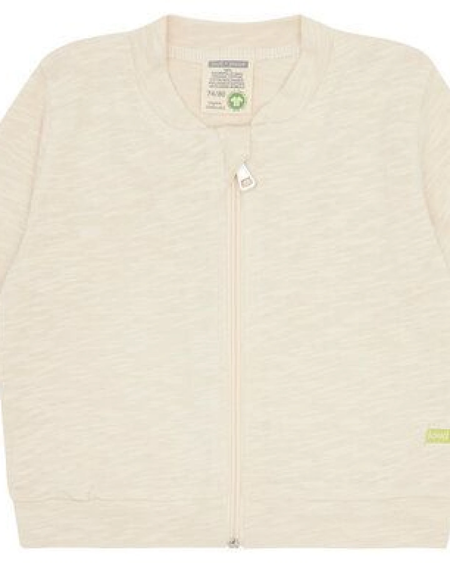 loud + proud Babys & Kinder Collegejacke Slub Jersey, GOTS zertifiziert – Ansicht 2