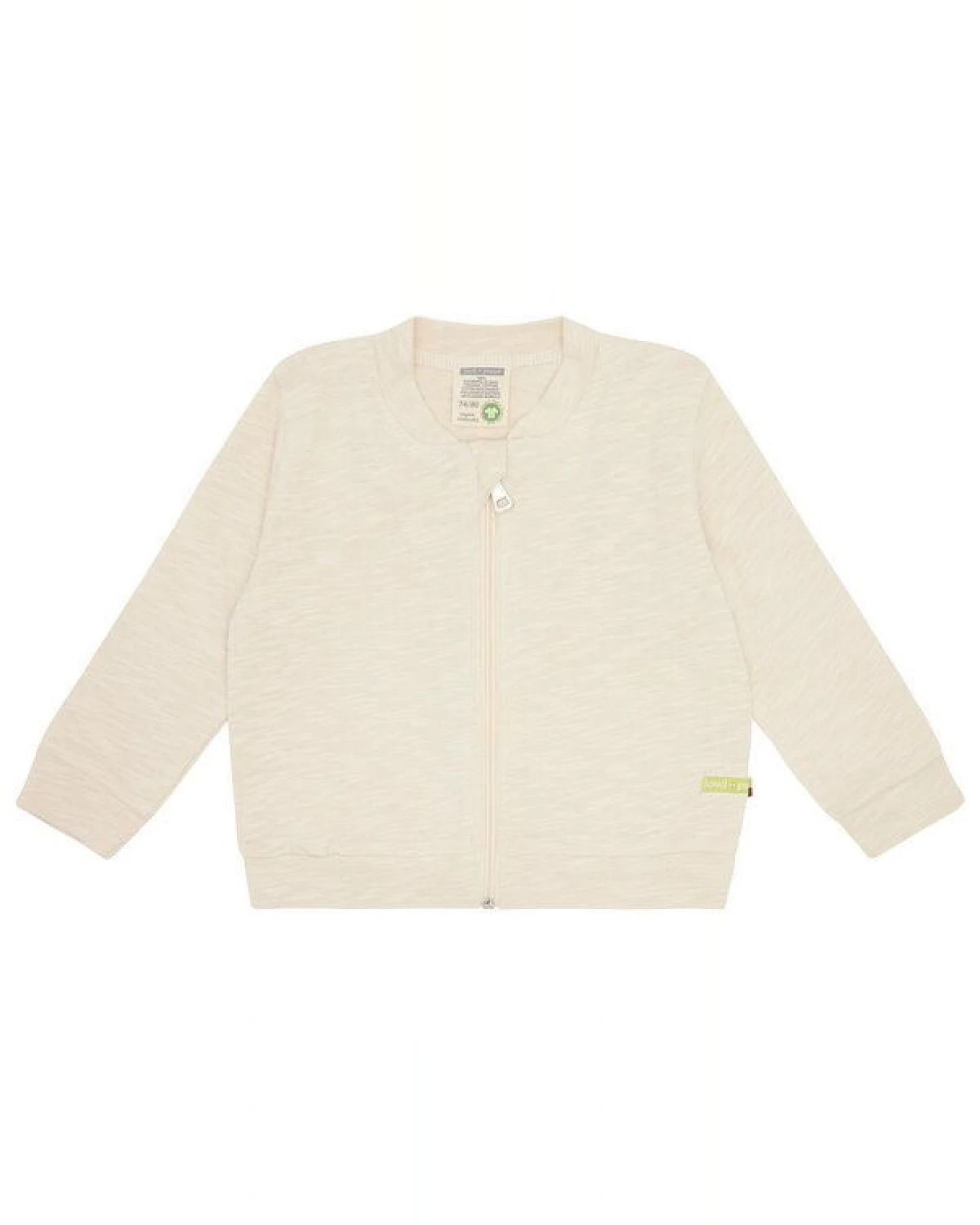 loud + proud Babys & Kinder Collegejacke Slub Jersey, GOTS zertifiziert – Ansicht 2