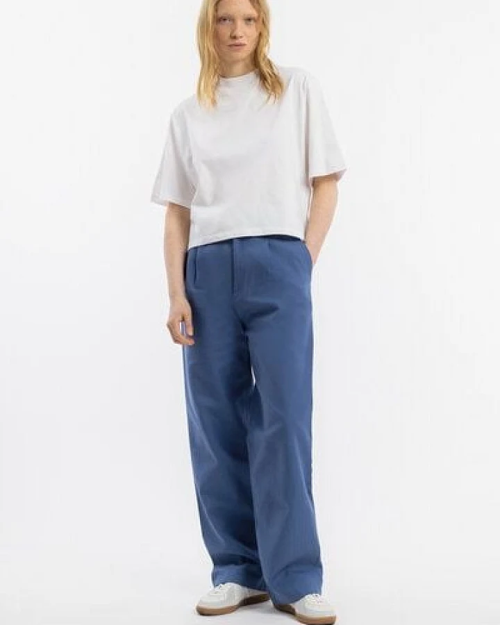 Rotholz High Waist Hose - Blau