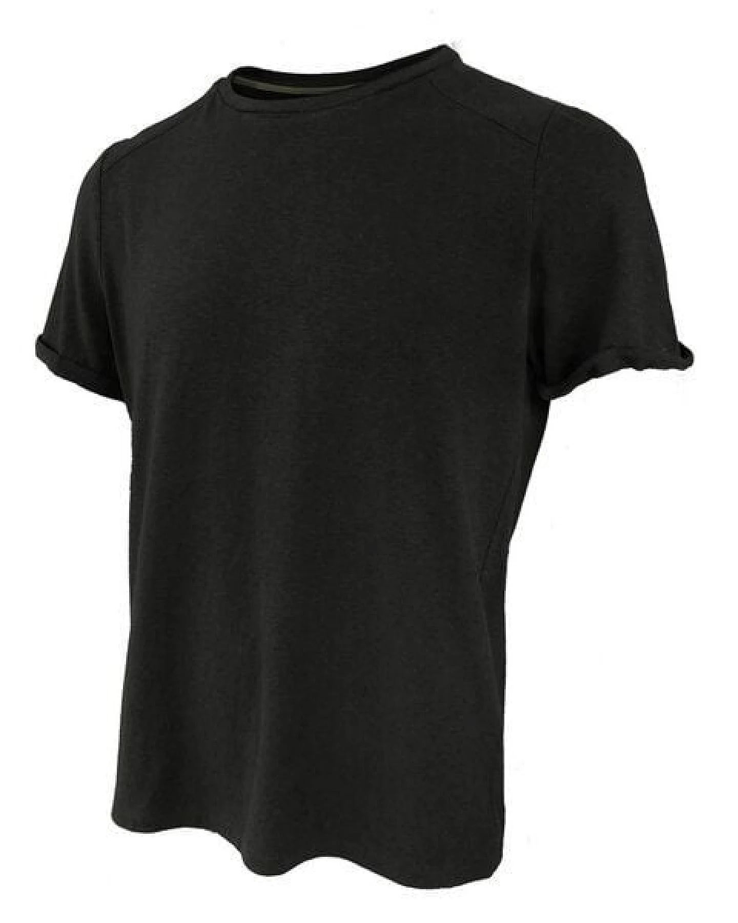 körber mode T-Shirt aus Hanf und Biobaumwolle Farbauswahl weiß, schwarz & blaugrau – Ansicht 2