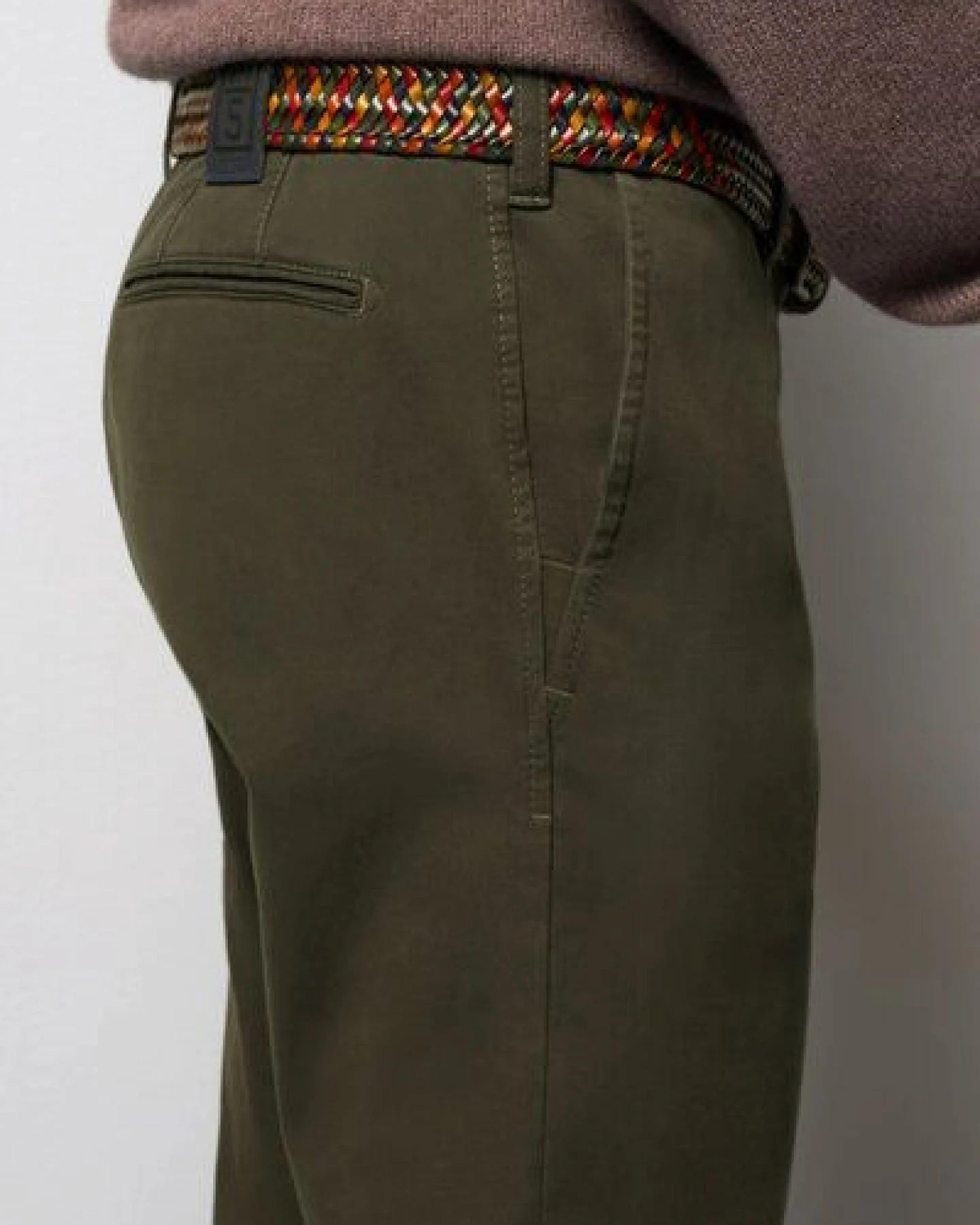 M 5 BY MEYER MIKROSTRUKTUR SUPER-STRETCH CHINO – Ansicht 4