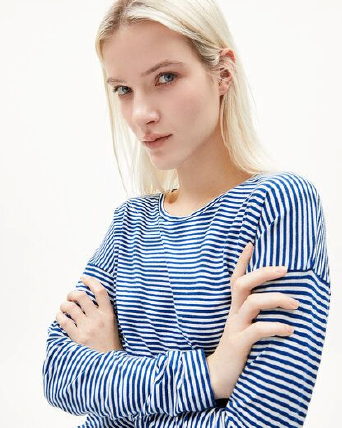 ARMEDANGELS XIANAA STRIPES Damen Longsleeve aus Bio-Baumwolle – Ansicht 3