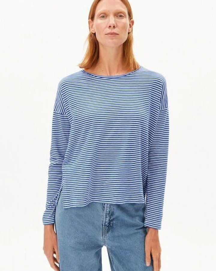 ARMEDANGELS XIANAA STRIPES Damen Longsleeve aus Bio-Baumwolle