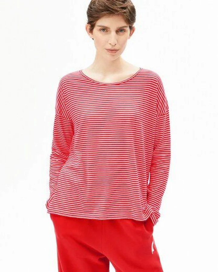 ARMEDANGELS XIANAA STRIPES Damen Longsleeve aus Bio-Baumwolle