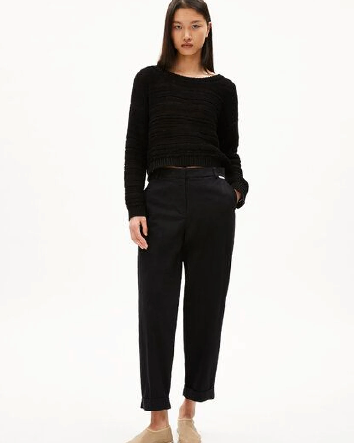 ARMEDANGELS KAADWI Damen Webhose aus Bio-Baumwoll Mix – Ansicht 4