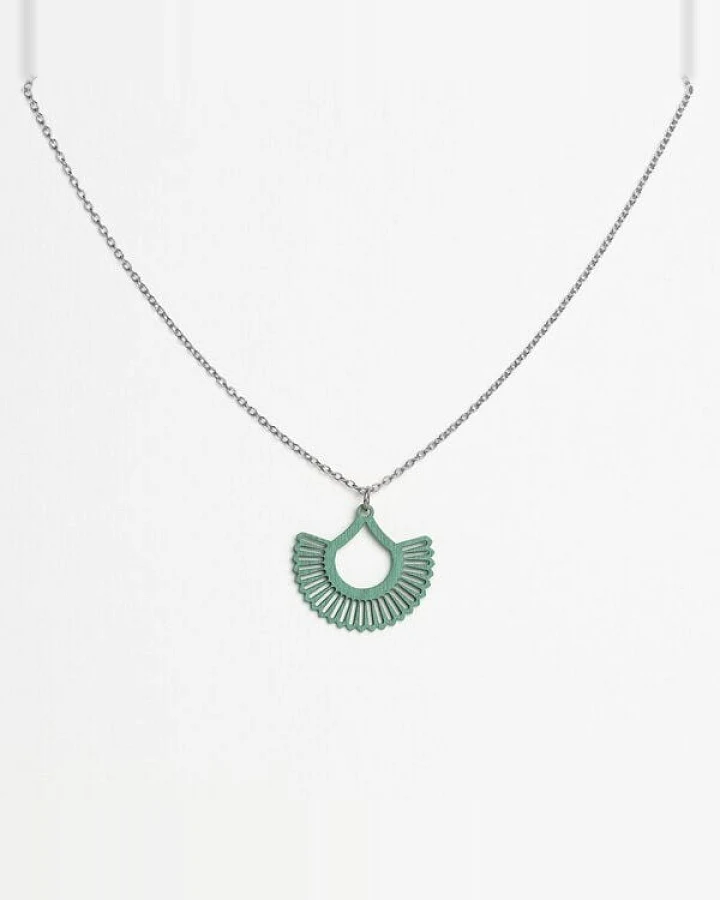 feinformart Kette mit Holzanhänger 'Boho'
