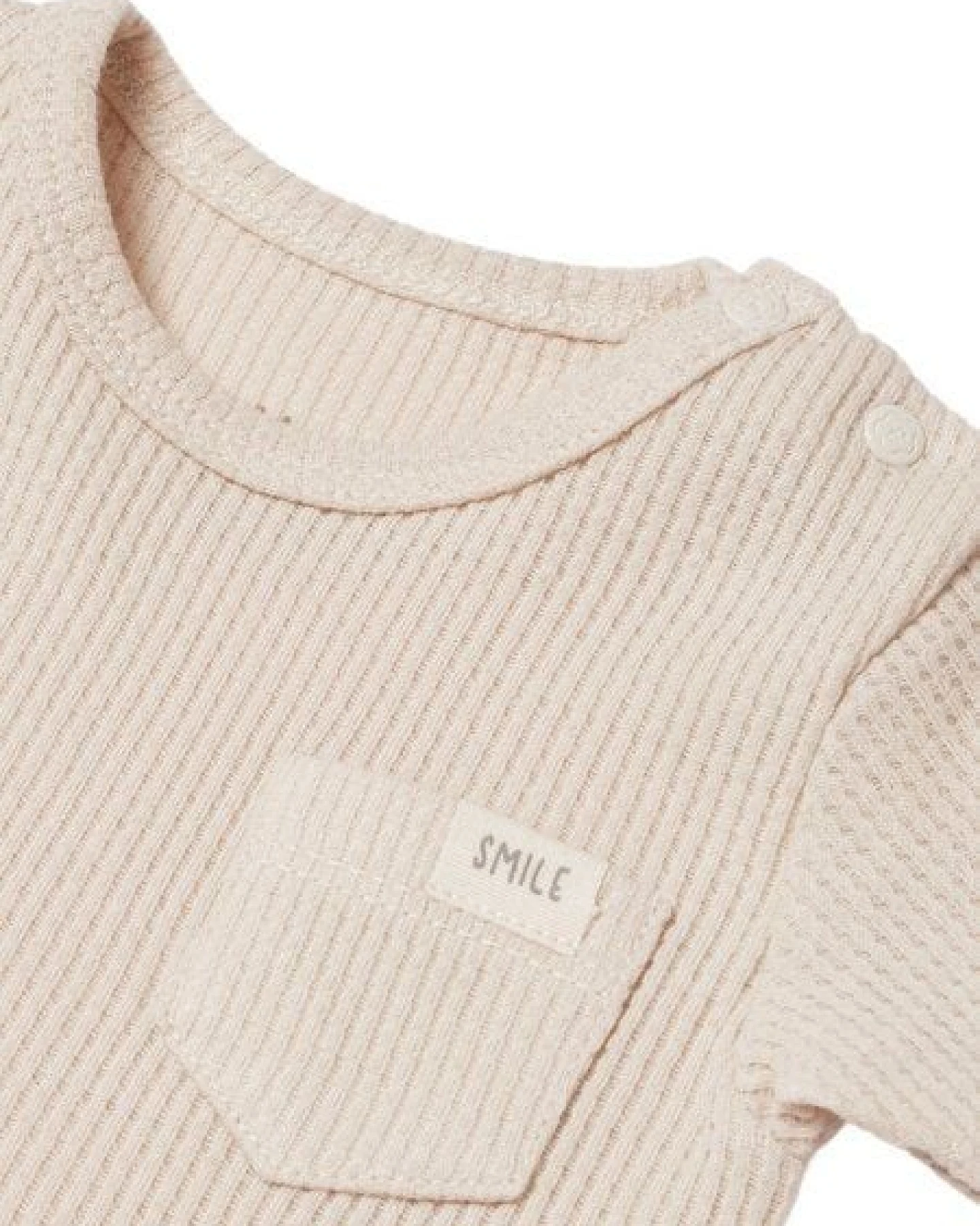 Biorganic Waffle Smile Baby Kurzarmbody – Ansicht 3
