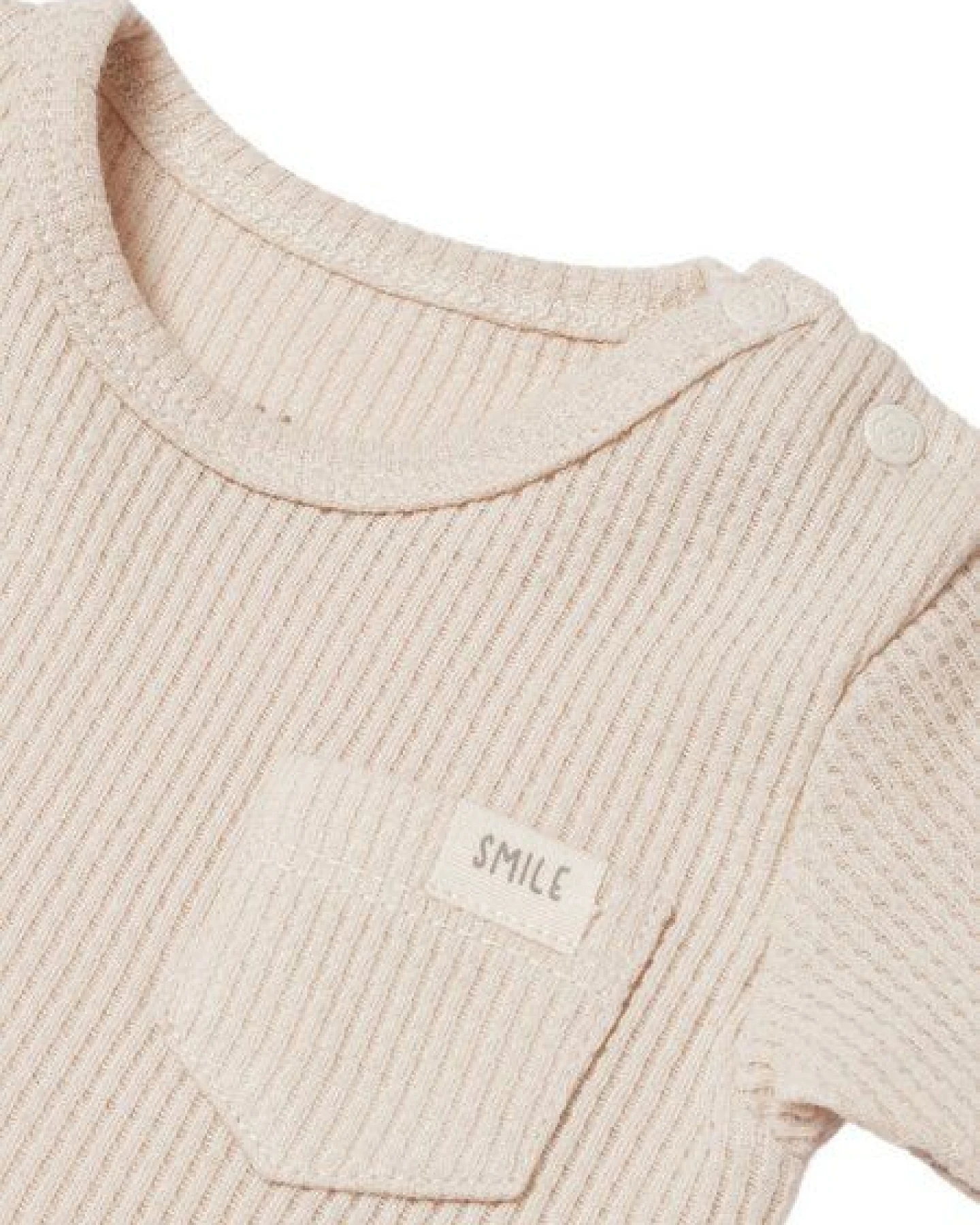 Biorganic Waffle Smile Baby Kurzarmbody – Ansicht 3