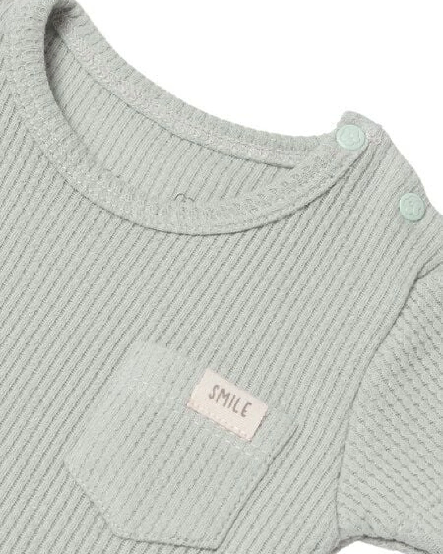 Biorganic Waffle Smile Baby Kurzarmbody – Ansicht 3