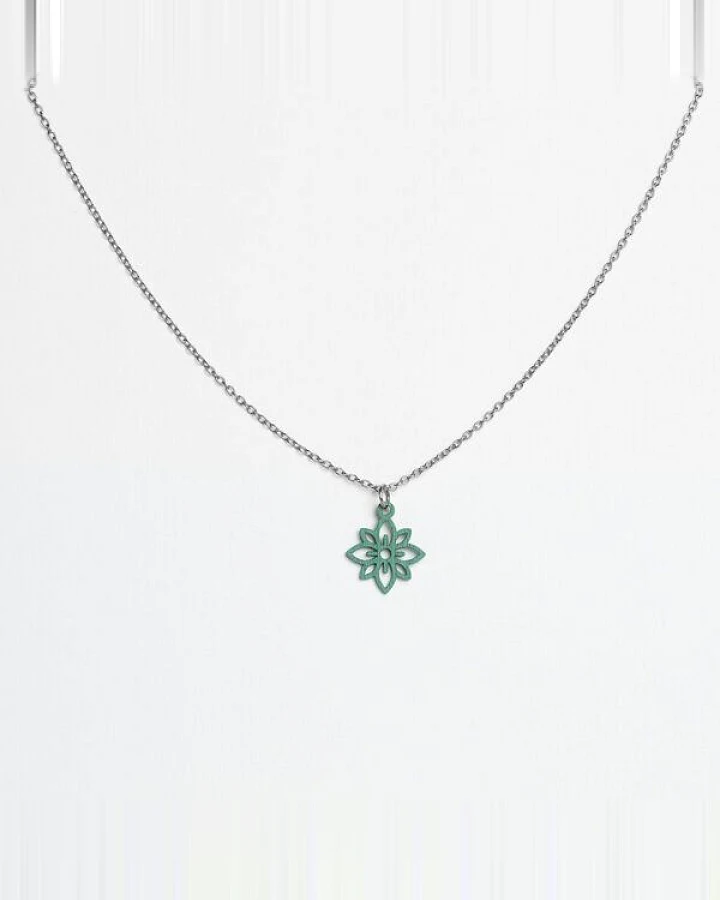 feinformart Kette mit Holzanhänger 'Flower Mini'