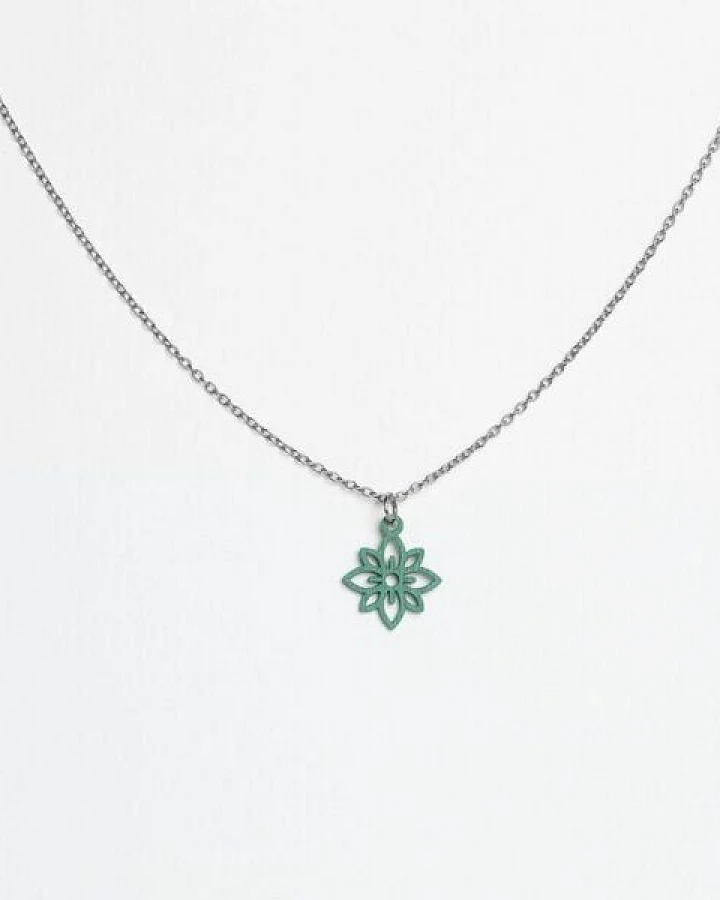 feinformart Kette mit Holzanhänger 'Flower Mini'