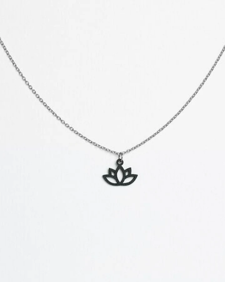 feinformart Kette mit Holzanhänger 'Lotus'