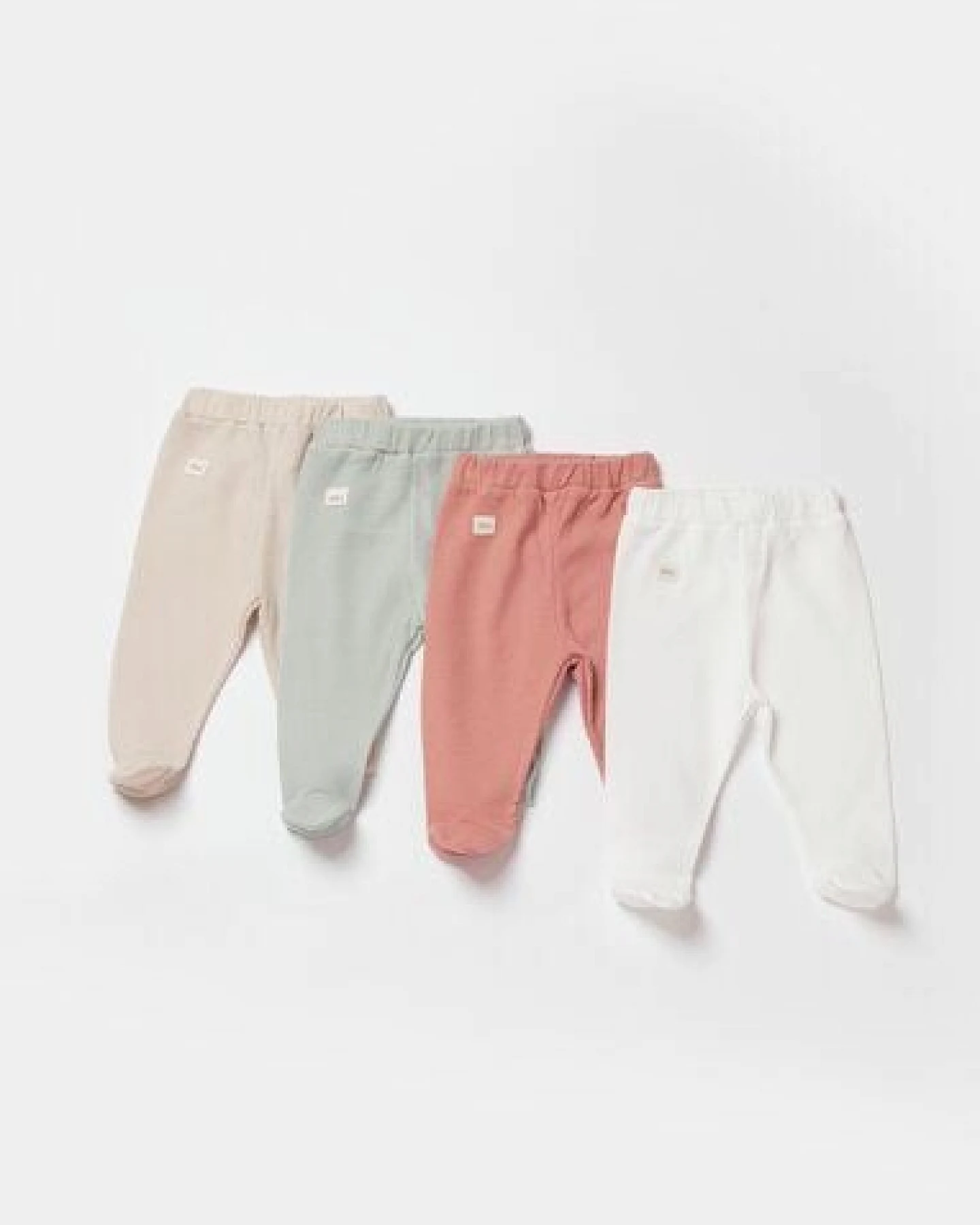 Biorganic Waffle Smile Baby Hose mit Fuß – Ansicht 4
