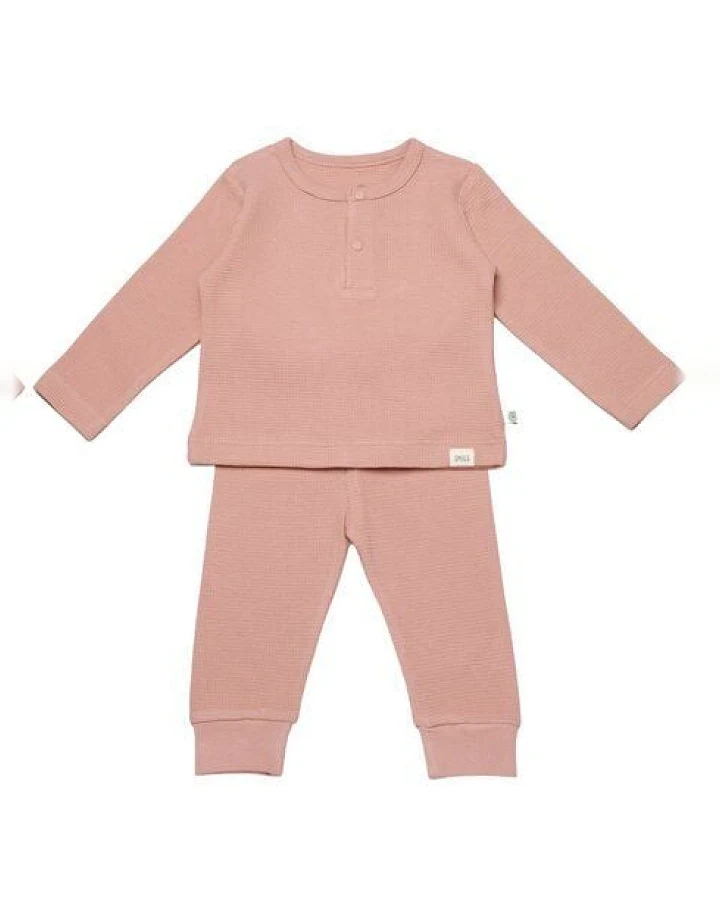 Biorganic Waffle Smile Baby Langarmshirt & Hose