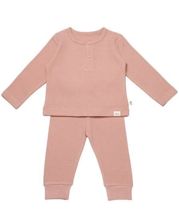 Biorganic Waffle Smile Baby Langarmshirt & Hose