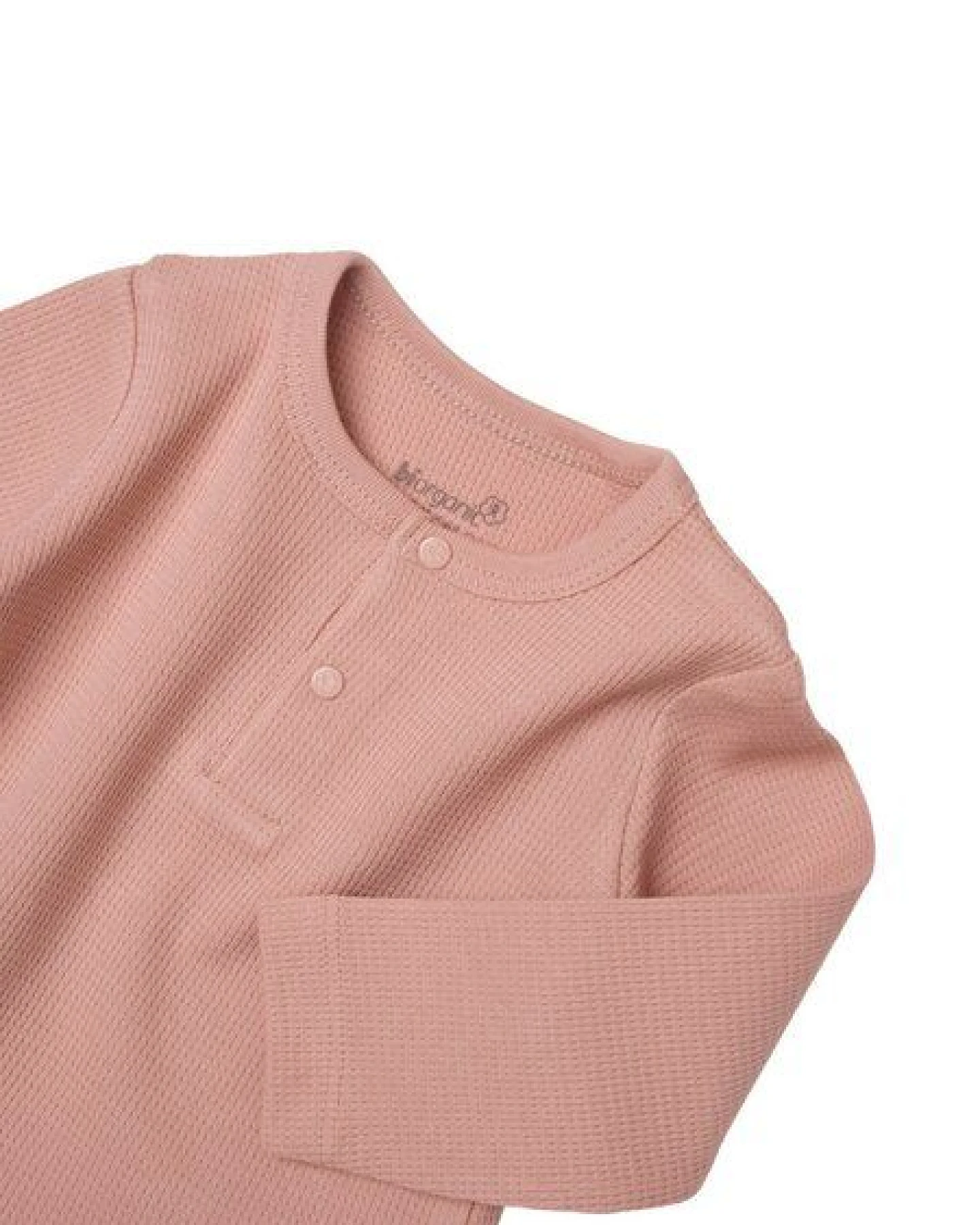 Biorganic Waffle Smile Baby Langarmshirt & Hose – Ansicht 2