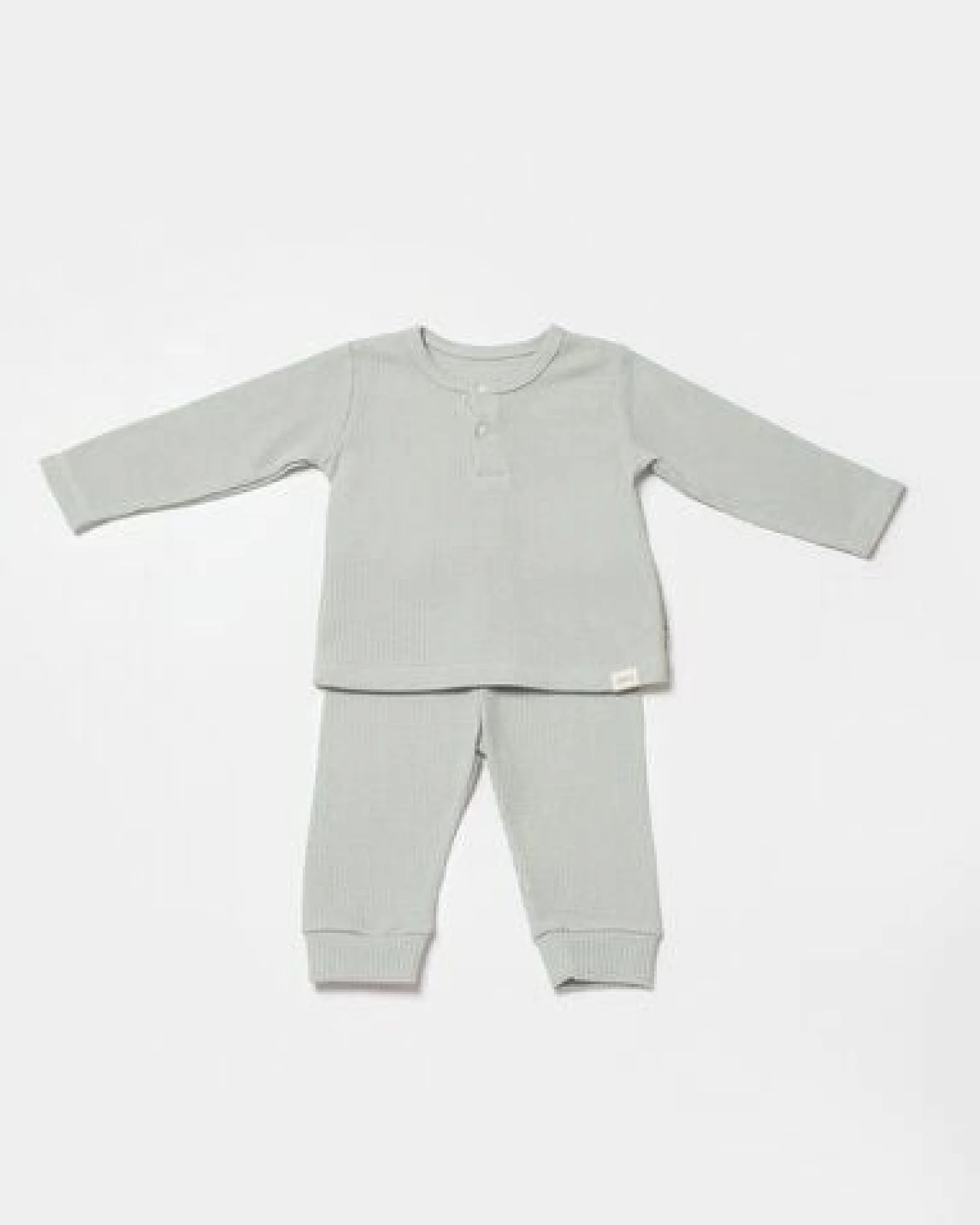 Biorganic Waffle Smile Baby Langarmshirt & Hose – Ansicht 3