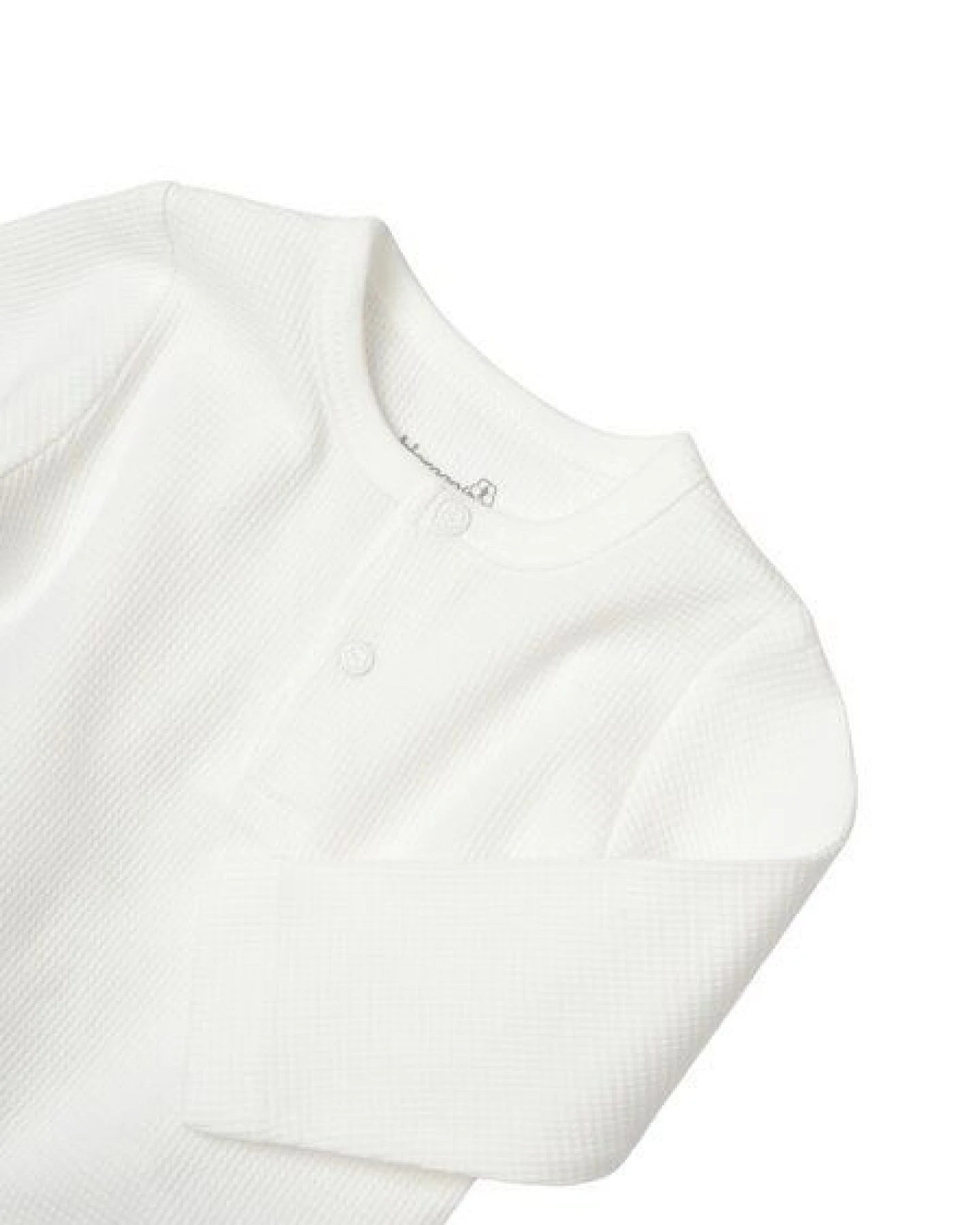 Biorganic Waffle Smile Baby Langarmshirt & Hose – Ansicht 2