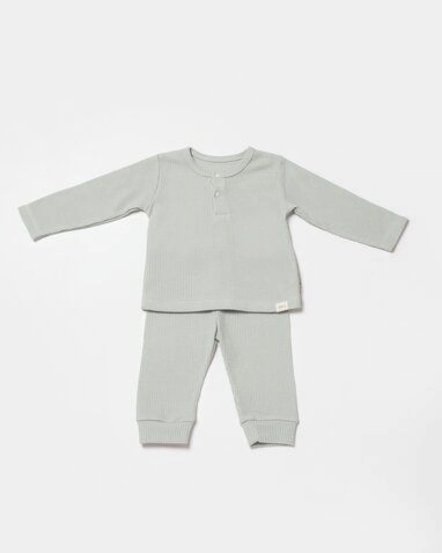 Biorganic Waffle Smile Baby Langarmshirt & Hose – Ansicht 3