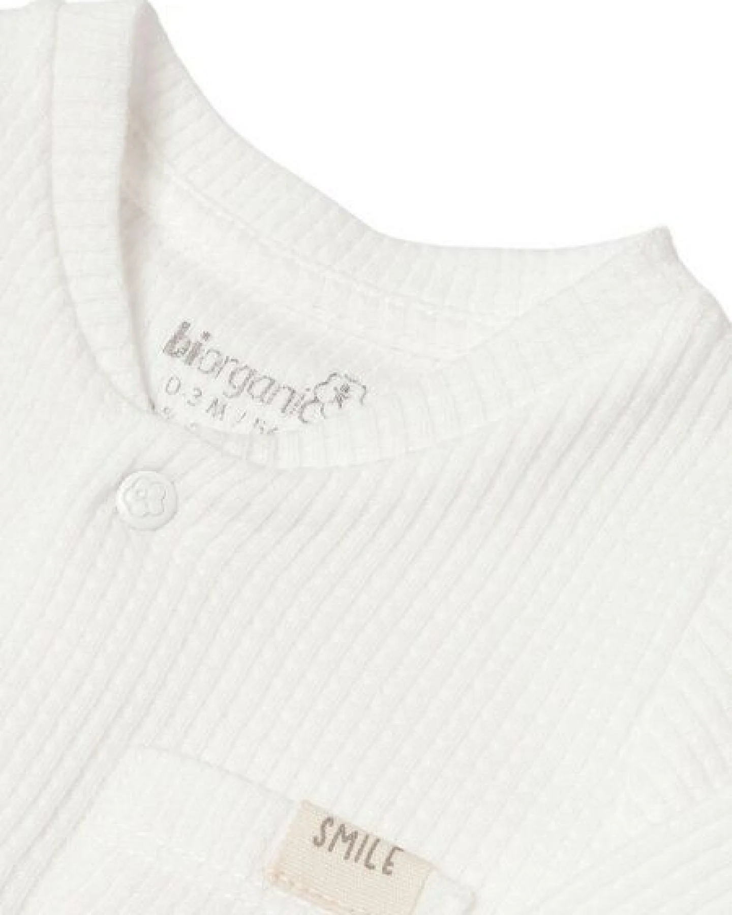 Biorganic Waffle Smile Baby Strampler – Ansicht 2