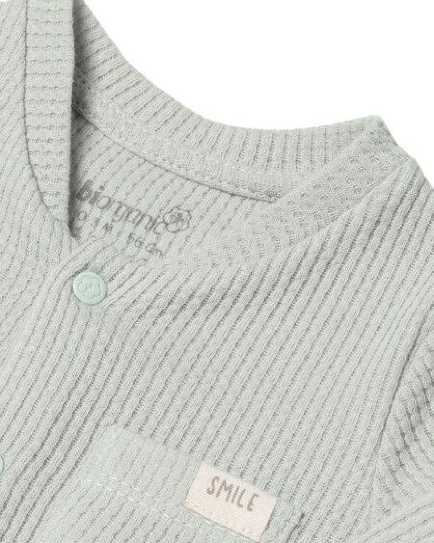 Biorganic Waffle Smile Baby Strampler – Ansicht 2