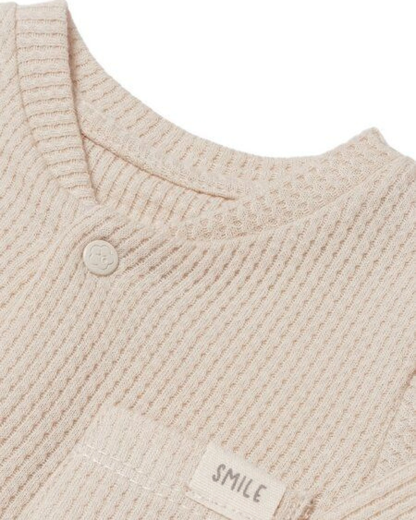 Biorganic Waffle Smile Baby Strampler – Ansicht 2